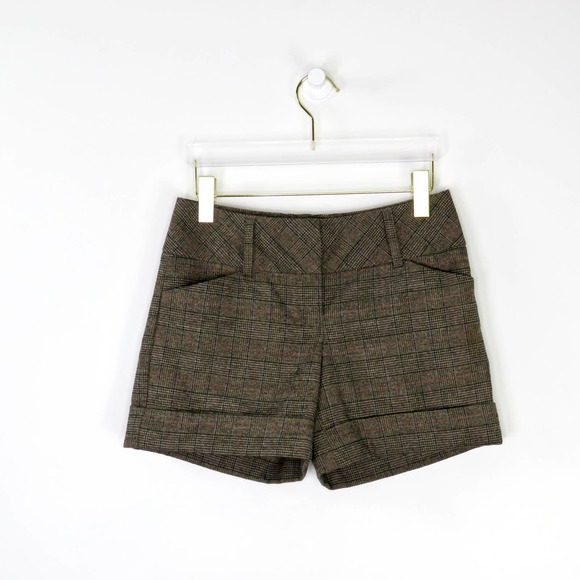 Express Plaid Dress Shorts - Picture 2 of 8